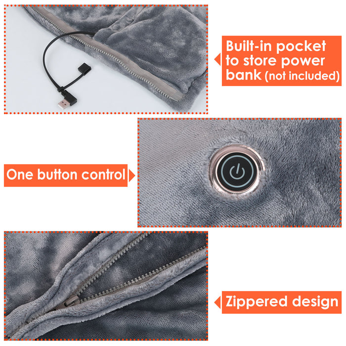 Wearable USB Heated Blanket Shawl - DOACEWear